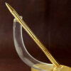 ST Dupont France waves motifs gold plated  ballpoint pen - Paris - NOS - Image 2
