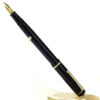 Antique burnham 60 button filler fountain pen with 14K solid gold M nib - Used - Image 2