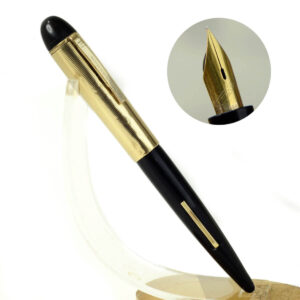 Vintage eversharp skyline gold filled lever filler fountain pen - 14K solid gold F nib - Clean
