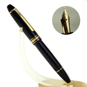 Montblanc Meisterstück 146 Piston Filler fountain pen 14K solid Gold B nib  - Mint