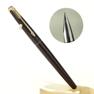 Parker 50 falcon fountain pen matte brown body fountain pen - embedded M Nib -  Used