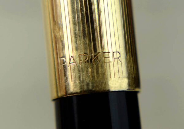 Buy Vintage parker 51 black barrel fountain pen with 14K gold M nib