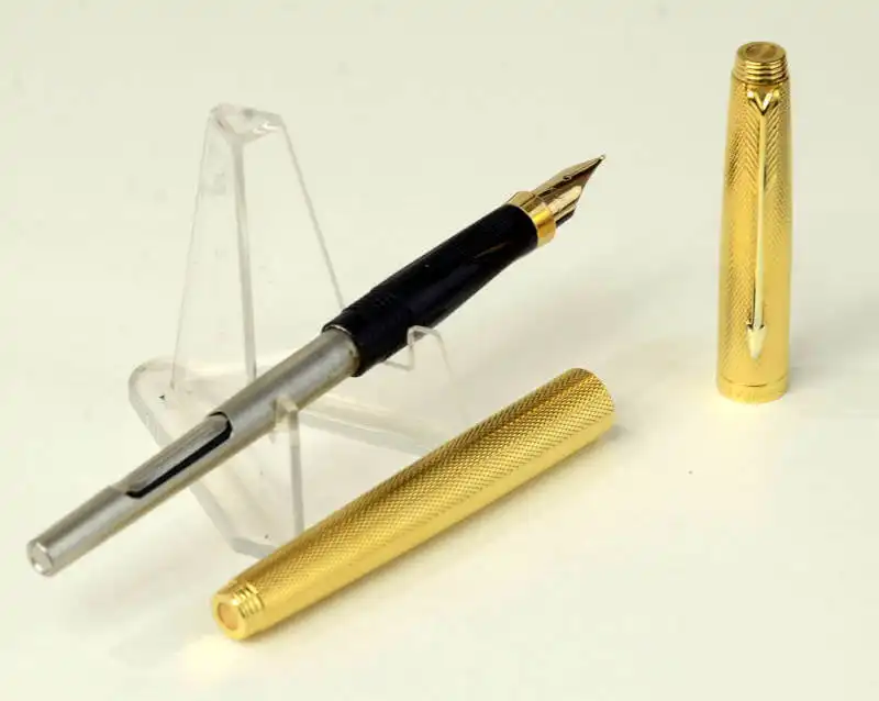 Vintage parker 75 grain d'ORGE barleycorn fountain pen with 14K F nib - super mint - Image 2