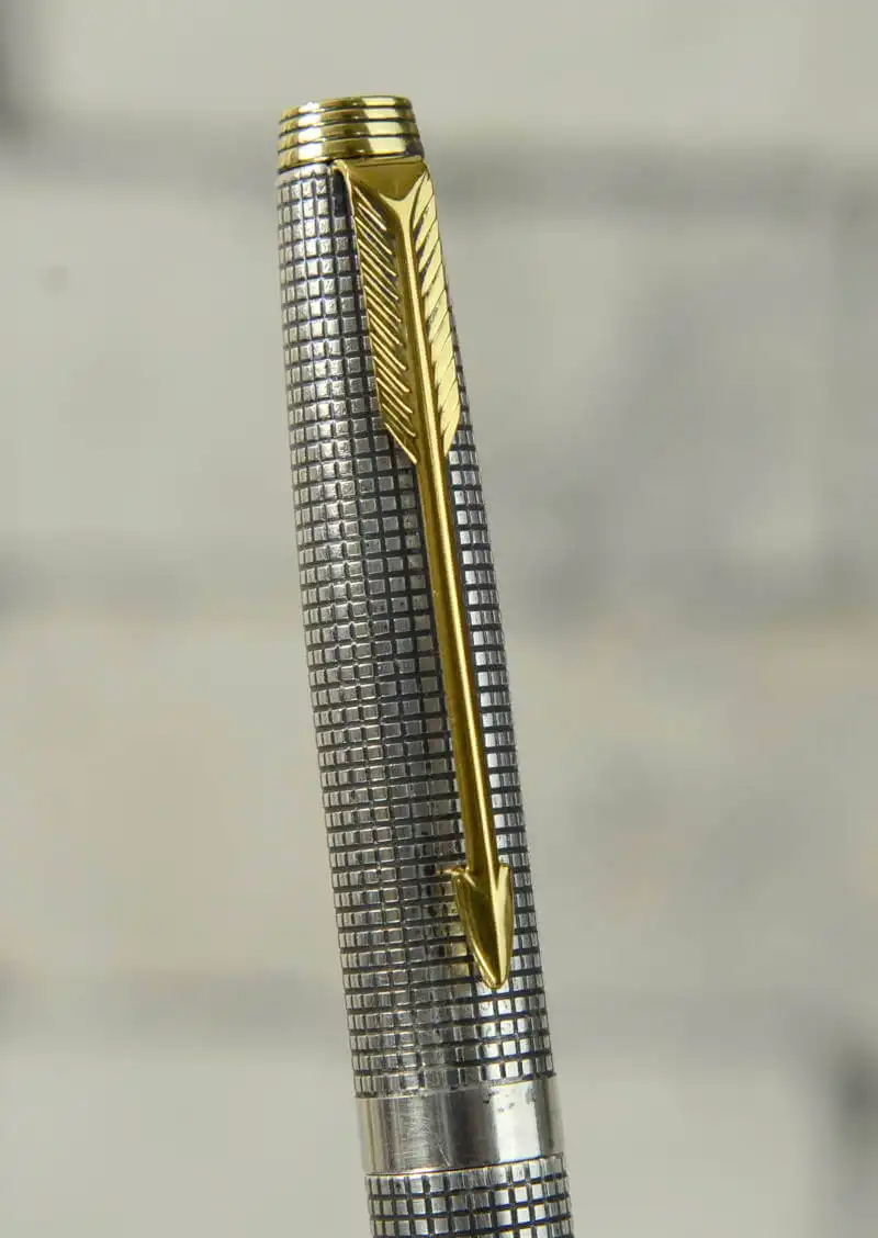 筆記具 Parker sterling 14k PARKER FOUNTAIN PEN STERLING SILVER 14K NIB IN GREAT