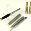 vintage Parker 75 sterling silver fountain pen and ballpoint set with 14K gold M nib - Super mint - Image 2