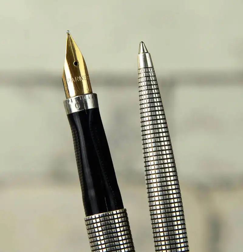 PARKER 75 万年筆 ボールペン STERLING SILVER 14k パーカー 万年筆/ボールペン/ペンシル 75 シズレ シルバー