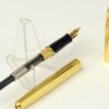 Parker sonnet cascade golden fountain pen with gold plated B nib - mint - Image 2