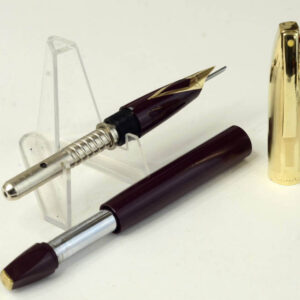 vintage-sheaffer-PFM-V-burgundy-gold-nib