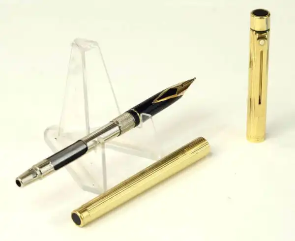 Vintage sheaffer targa 1005s slim fountain pen with 14K solid gold broad nib - Mint - Image 2
