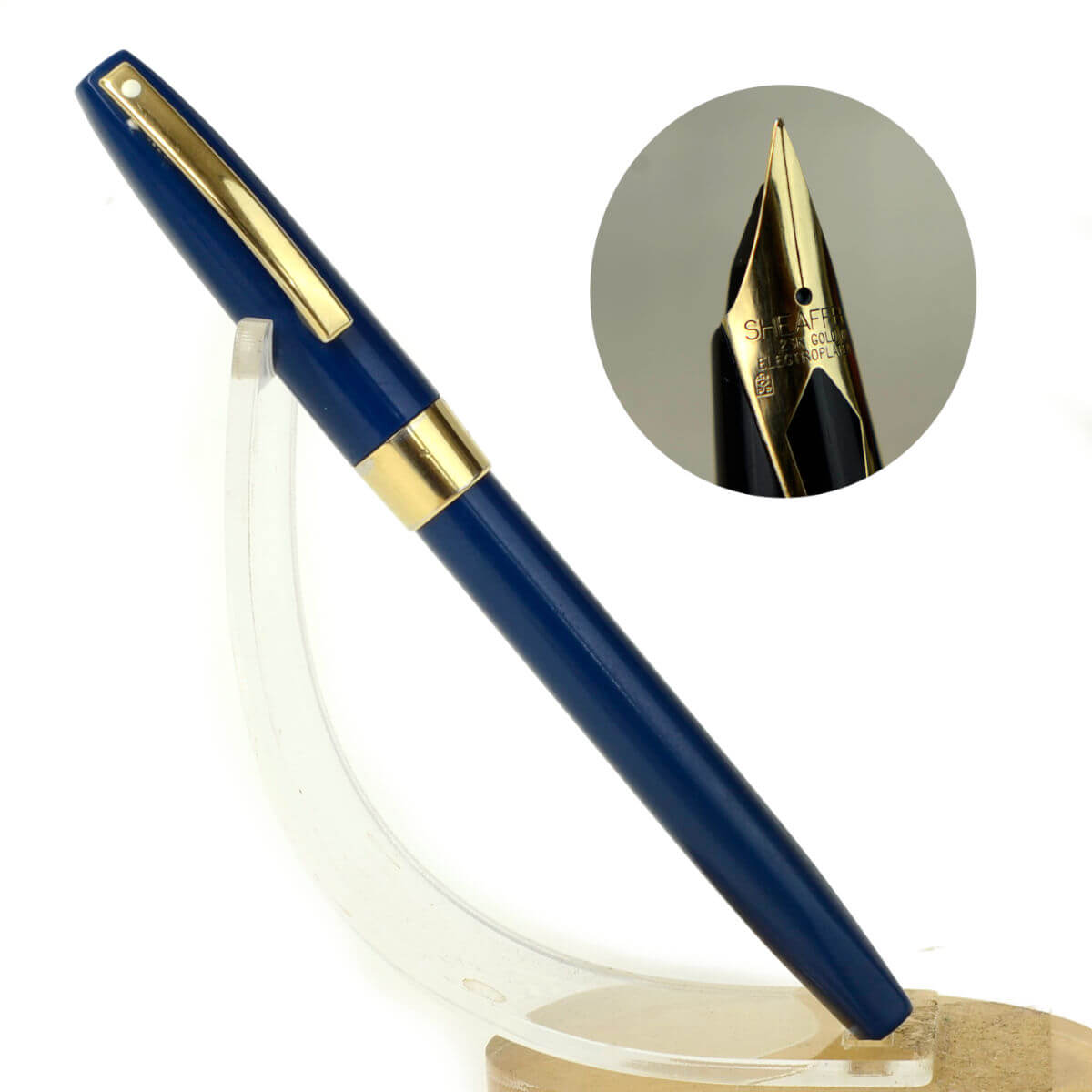 Buy online Sheaffer 444 fountain pen imperial with inlaid steel M nib