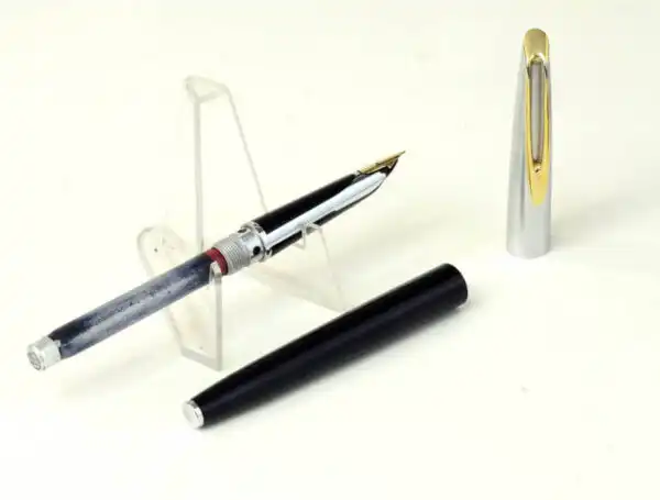 Vintage waterman CF fountain pen - 14K solid gold M nib - Mint - Image 2