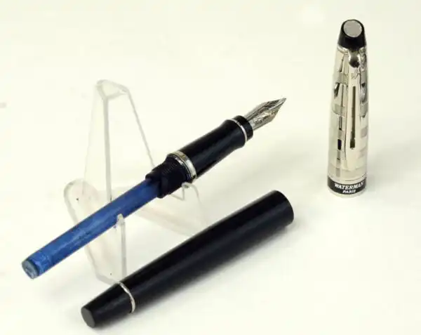 Waterman Expert deluxe bi-colour fountain pen - Steel M nib - Clean - Image 2