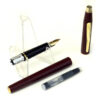 cross classic century fountain pen - burgundy  barrel and 23K gold plated M nib - Clean - Image 2