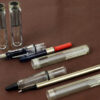 Lamy Safari transparent fountain pen and rollerball set  With Steel M nib - Clean - Image 2