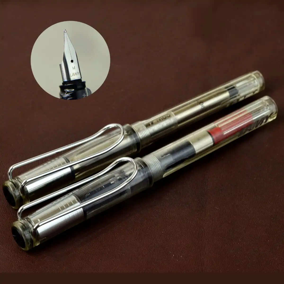 Buy lamy safari fountain pen rollerball pen set with Steel M nib