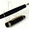 Montblanc Meisterstück 146 Piston Filler gold trim fountain pen 14K  Gold M nib  - Used - Image 2