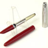 Vintage parker 21 red  fountain pen with steel medium nib - Mint - Image 2
