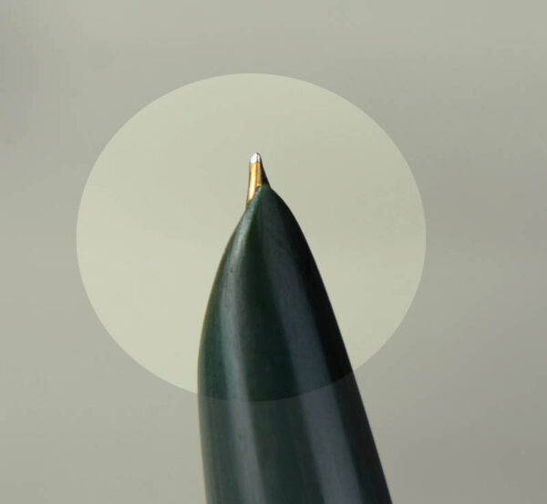 Buy Vintage parker 51 grey green fountain pen with 14K gold F nib