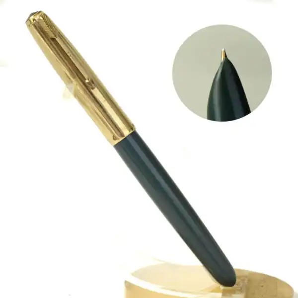 Vintage parker 51  fountain pen  with 14K solid gold F nib - Used