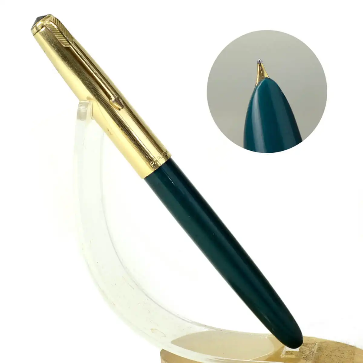 Buy Vintage parker 51 forest green fountain pen with 14K