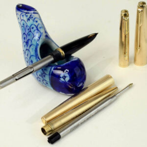 vintage-parker-61-MK1-golden-barrel-fouontain-pen-set