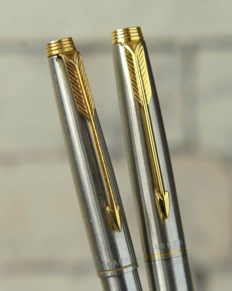 Buy parker 75 set of fountain pen and ballpoint pen with 14K gold nib