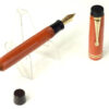 Antique parker duofold junior button filler fountain pen with 14 Karat gold M nib - Used - Image 2