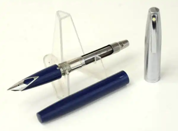 Vintage Sheaffer imperial 440 Navy barrel fountain pen - inlaid steel F nib - Clean - Image 2