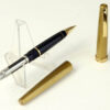 Vintage lady sheaffer 630 matte golden fountain pen 14K solid gold M nib - mint - Image 2