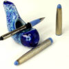 Vintage sheaffer lady skripsert V paisley blue barrel fountain pen - triumph steel F nib - Clean - Image 2