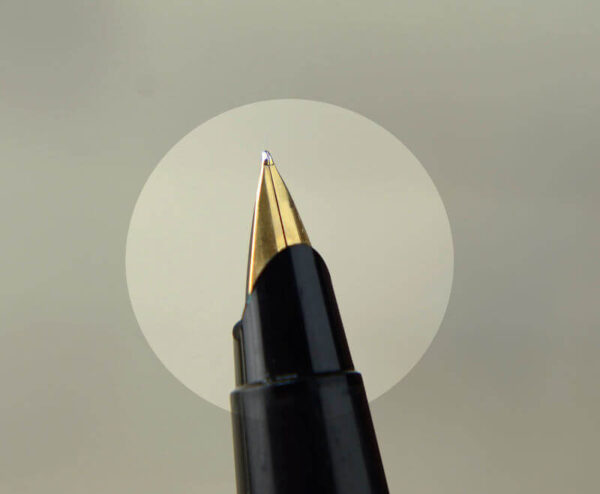 Parker 45 insignia gold filled barrel fountain pen with 14K gold fine nib