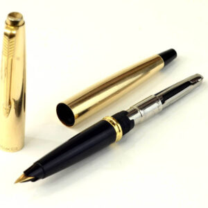 vintage-parker-45-insignia-gold-rolled-barrel-fountain-pen