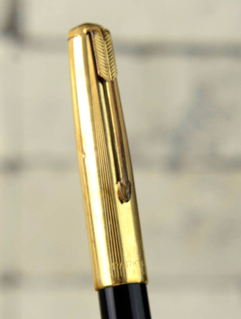 Buy Vintage parker 51 black barrel fountain pen with 14K gold M nib