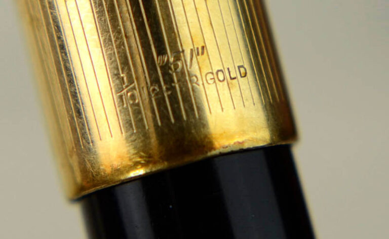 Buy Vintage parker 51 black barrel fountain pen with 14K gold M nib