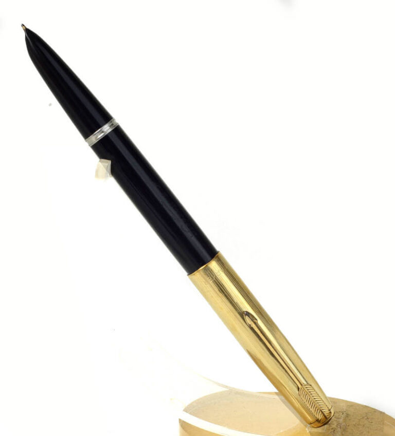 Buy Vintage parker 51 black barrel fountain pen with 14K gold M nib