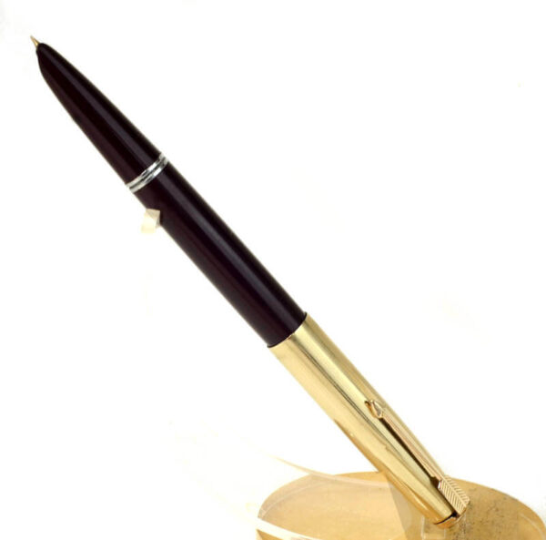 Buy Vintage parker 51 burgundy barrel fountain pen with 14K gold F nib