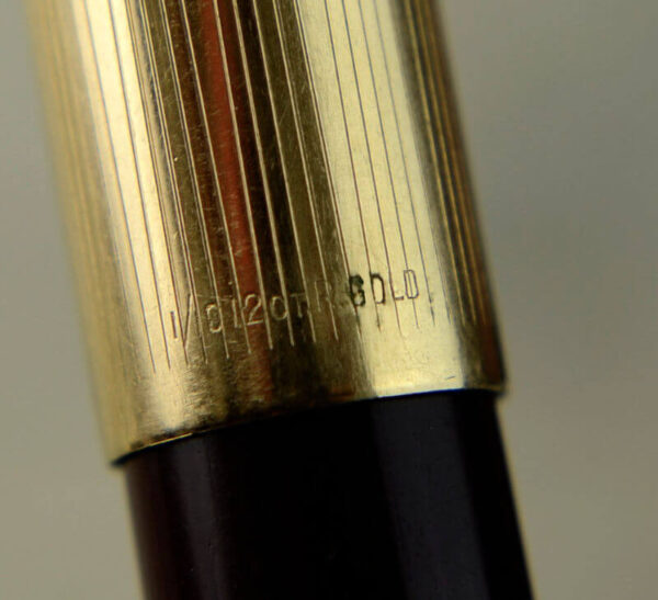 Buy Vintage parker 51 burgundy barrel fountain pen with 14K gold F nib