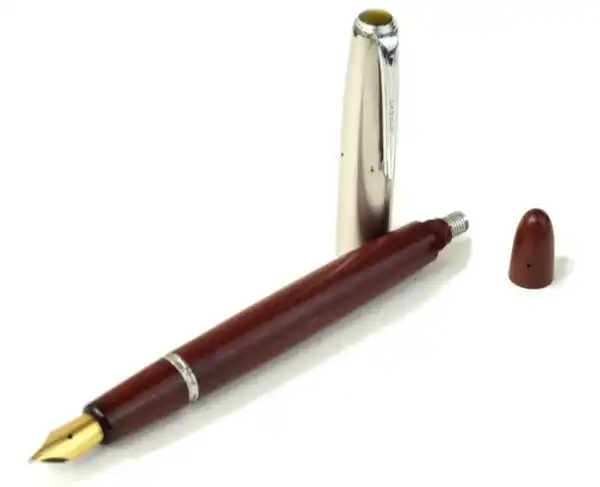 Antiqueparker Vacumatic successor button filler fountain pen with 14 Karat gold M nib -  Rare pen - Image 2