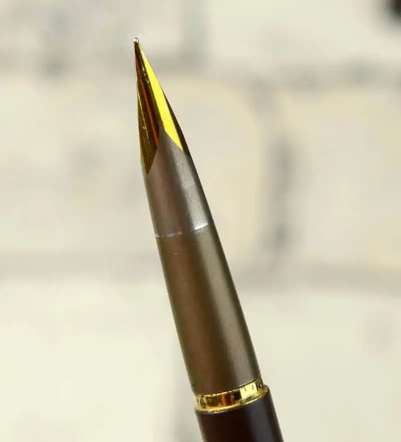 廃盤品】Parker 万年筆50ファルコン ペン先一体型ブラウン軸 U.S.A
