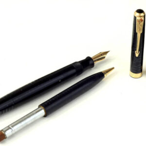 vintage-parker-green-stripe-barrel-vacumatic-pen-set