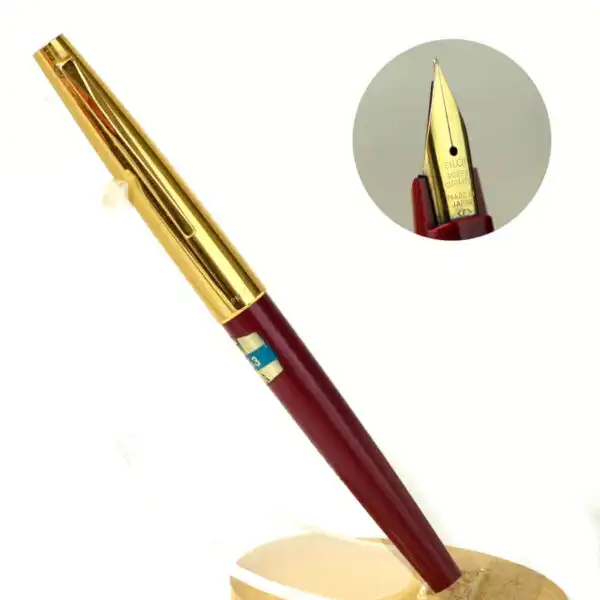 Pilot Vintage Superior 76G3 fountain pen - 23K gold plated F nib  - super mint