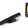 Vintage swan safety eyedropper fountain pen with 14C gold F nib - Clean - Image 2