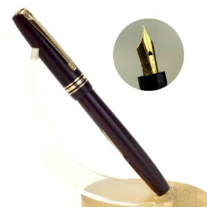 Vintage swan lever filler fountain pen with 14C gold F nib - Used