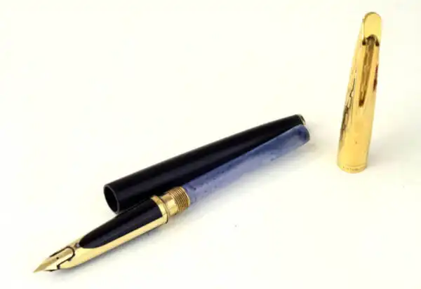 Vintage waterman CF fountain pen - 14K solid gold M nib - used - Image 2