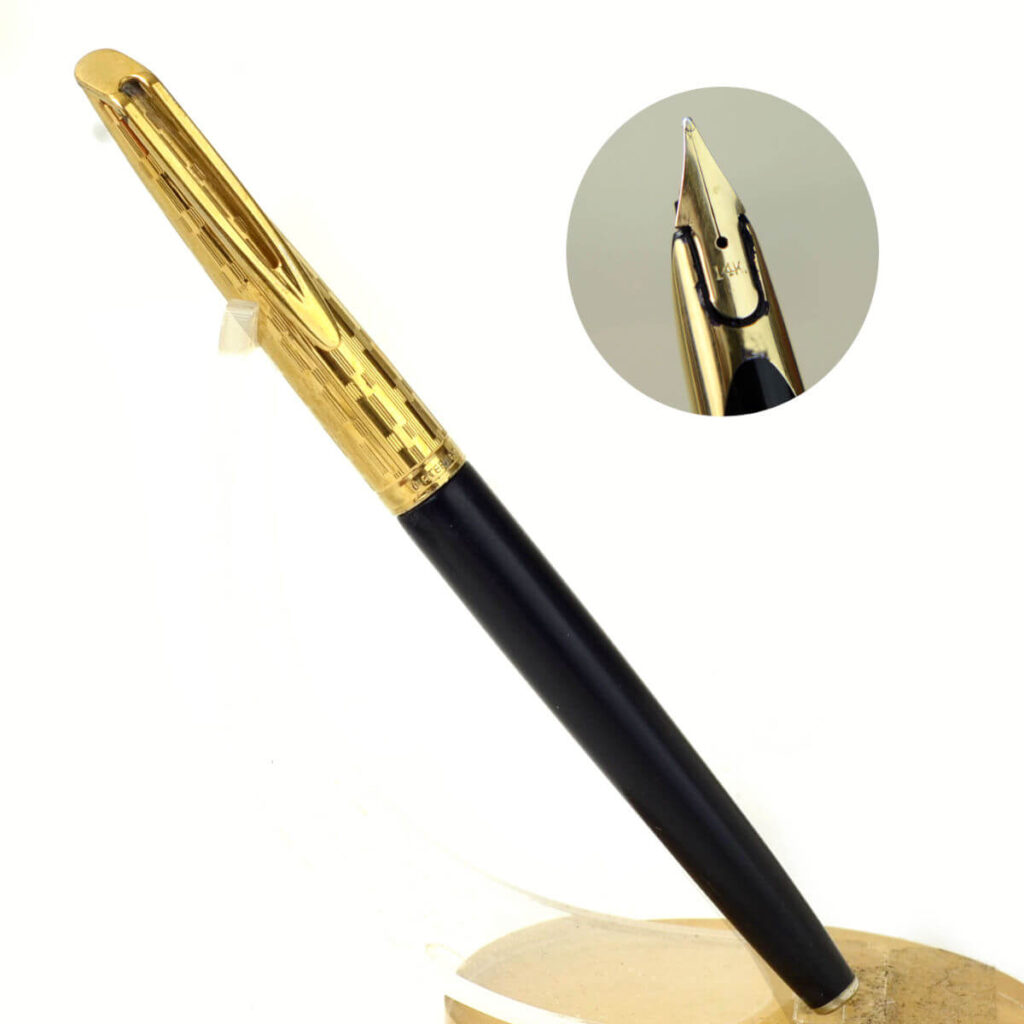 Buy Vintage parker 51 black barrel fountain pen with 14K gold M nib