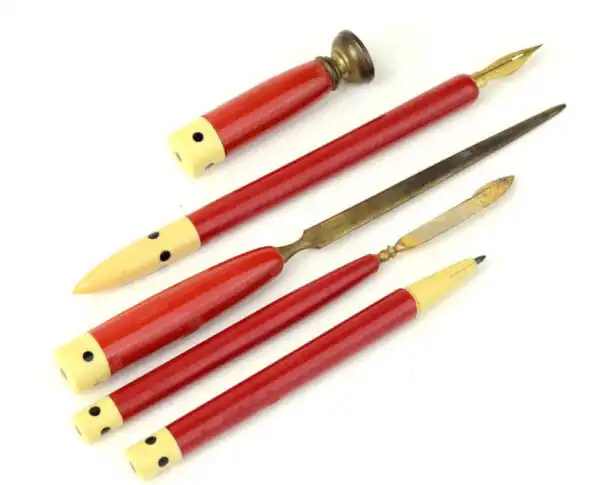 Antique writing desk set - German made - Rare collectible - Image 2