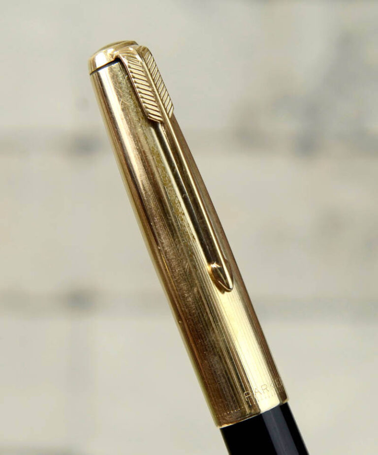 Buy Vintage parker 51 black barrel fountain pen with 14K gold M nib