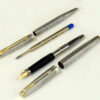 vintage Parker 75 sterling silver fountain pen and ballpoint set with 14K gold M nib - clean - Image 2
