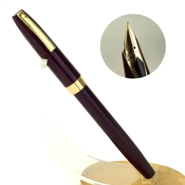 Vintage Sheaffer Imperial IV touchdown fountain pen with 14K solid gold inlaid F nib  - Clean