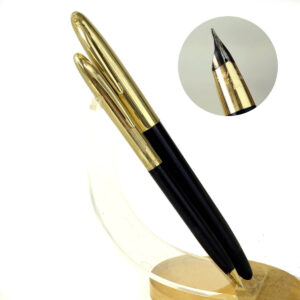 Vintage Sheaffer snorkel crest fountain pen & pencil set with 14K solid gold M - Clean